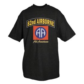 82ND AIRBORNE TSHIRT  BLACK M *SY