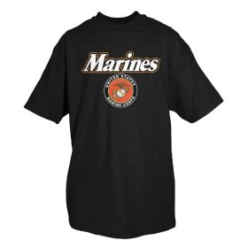 MARINE SEAL BLK T SHIRT L