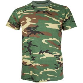 MENS SHORT SLEEVE T SHIRT WOOD CAMO 5XL
