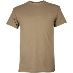 MENS SHORT SLEEVE T SHIRT BROWN XXXL