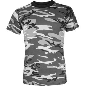 MENS SHORT SLEEVE T SHIRT URBAN CAMO S
