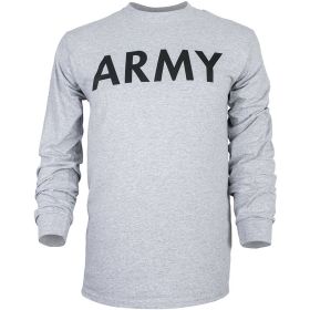 ARMY L/S T SHIRT GREY M *DS