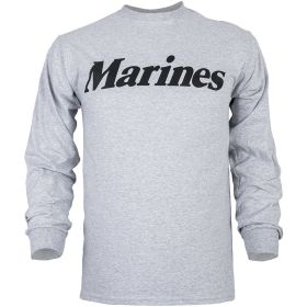 MARINES L/S T SHIRT GREY M