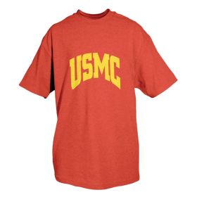 USMC RED T SHIRT W/YELL IMPRINT XXXL