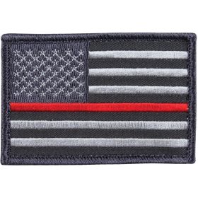 USA FLAG THIN RED LINE PATCH