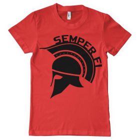 SEMPER FI MEN'S T SHIRT RED (Option: XL)