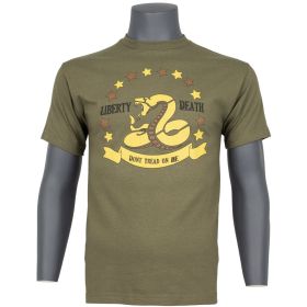 DON'T TREAD ON ME T SHIRT OD (Option: L)