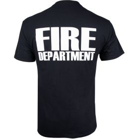 FIRE DPT LOGO T SHIRT BLACK (Option: L)