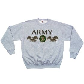 ARMY SEAL CREWNECK SWEATSHIRT GREY (Option: L)