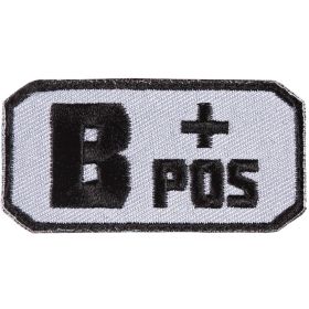 AB NEG (-) PATCH (Option: ) PATCH  GREY / BLACK  6 PACK)