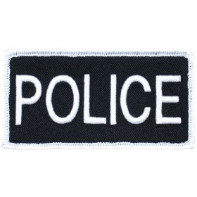 ENFORCEMENT ID PATCH 2" X 4" (Option: POLICE  6 PACK)