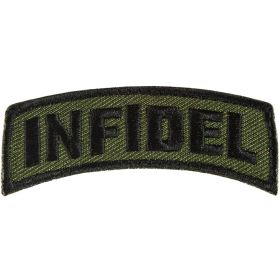 INFIDEL PATCH (Option: BLACK / OLIVE DRAB  6 PACK)