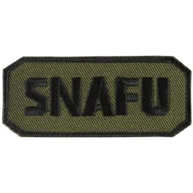 SNAFU PATCH (Option: BLACK / OLIVE DRAB  6 PACK)