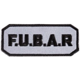 F.U.B.A.R PATCH (Option: BLACK / GREY  6 PACK)