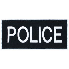 ENFORCEMENT ID PATCH 4" X 9" (Option: POLICE  6 PACK)