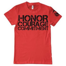 A SOLDIER PLEDGE MEN'S T SHIRT RED (Option: L)