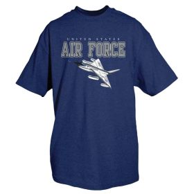 AIR FORCE FIGHTER T SHIRT (Option: NAVY L)