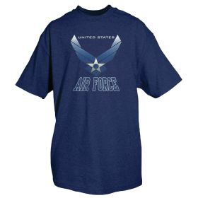 USAF WINGS T-SHIRT (Option: NAVY T L)
