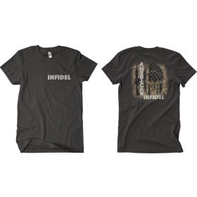 AMERICAN INFIDEL MEN'S T SHIRT BLACK 2 (Option: SIDED  M)