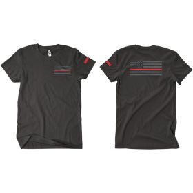 VINTAGE RED LINE MEN'S T SHIRT BLACK (Option: S)