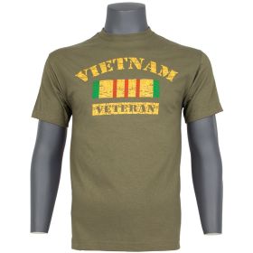 VIETNAM VETERAN T SHIRT OD (Option: S)