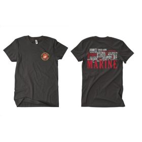 MARINE WORDS MEN'S T SHIRT BLACK 2 (Option: SIDED  L)