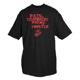 MARINES THE FEW, THE PROUD T-SHIRT (Option: PAIN T SHIRT, BLACK  S)