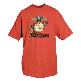 MARINES THE FEW, THE PROUD T-SHIRT (Option: THE FEW THE PROUD T SHIRT RED L)