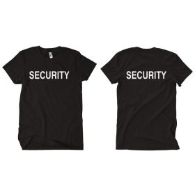 SECURITY T SHIRT BLACK (Option: 4XL)