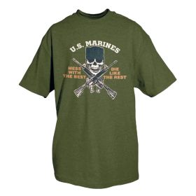 US MARINES MESS WITH THE BEST T-SHIRT (Option: MESS WITH BEST T SHIRT OD L)