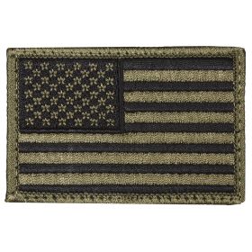 USA FLAG PATCH (Option: OLIVE DRAB  LEFT FACE  6 PACK)