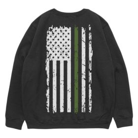 VINTAGE GREEN LINE CREWNECK SWEATSHIRT BLACK (Option: L)