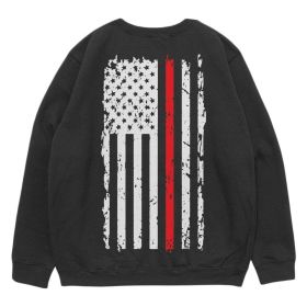 VINTAGE RED LINE CREWNECK SWEATSHIRT BLACK (Option: M)